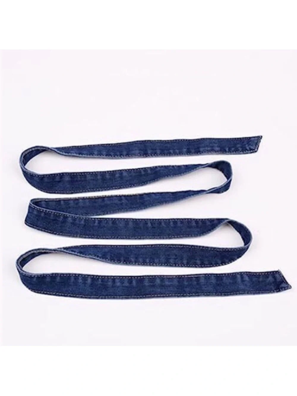 Women Denim Waist Belt Self Tie Waist Band For Pants Jeans new
